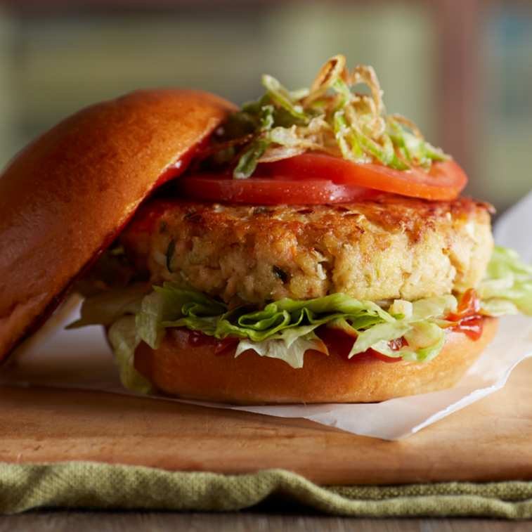 OCEAN BEAUTY WILD SALMON BURGER FROZEN GLUTEN FREE 8OZ