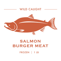 Flaked Salmon "Burger Meat" - Pacific Cloud Seafoods