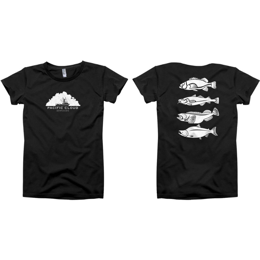 Black T-shirt - Pacific Cloud Seafoods
